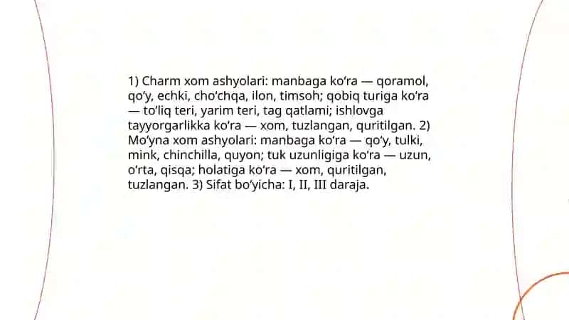 Charm - moʻyna xom ashyosi va ularga dastlab ishlov berish 3