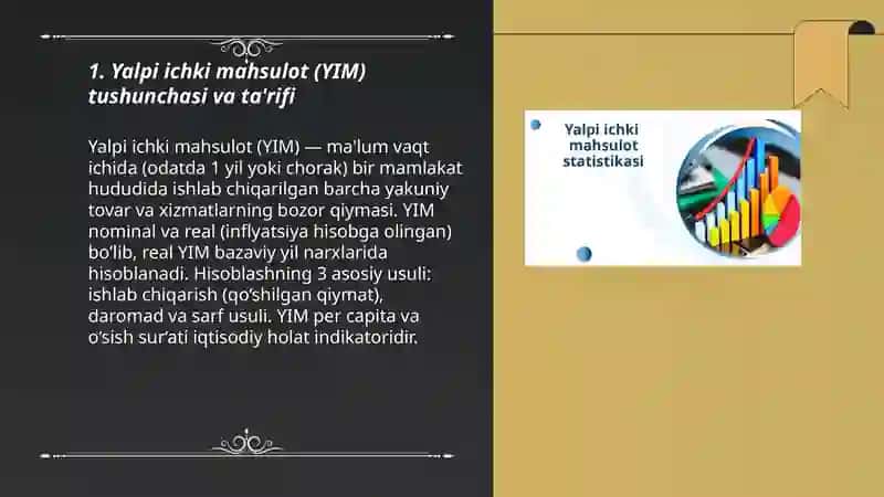 Yalpi ichki mahsulot statistikasi 3