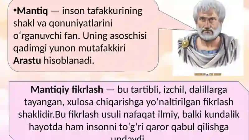 Mantiqiy fikrlash tushunchasi va psixologik asoslari 3
