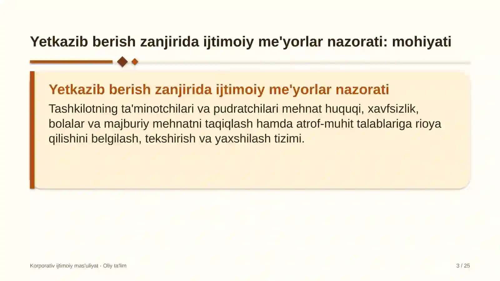 Korporativ ijtimoiy mas'uliyat · Oliy ta'lim 3