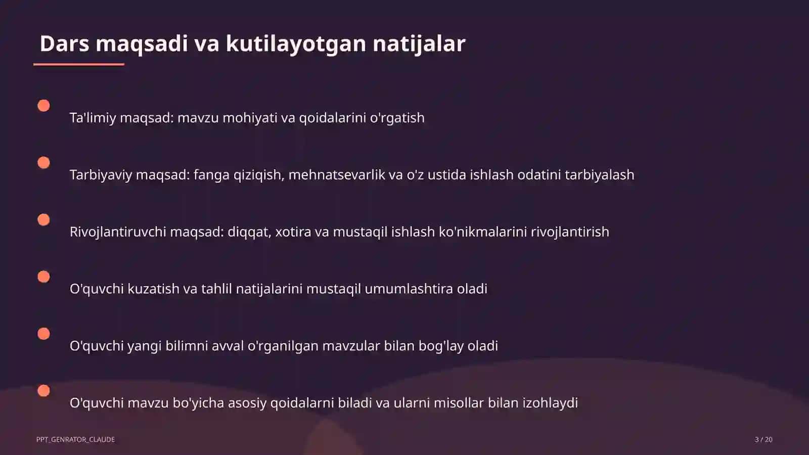 Tabiatshunoslik (1–4) — o'qituvchilar uchun 3