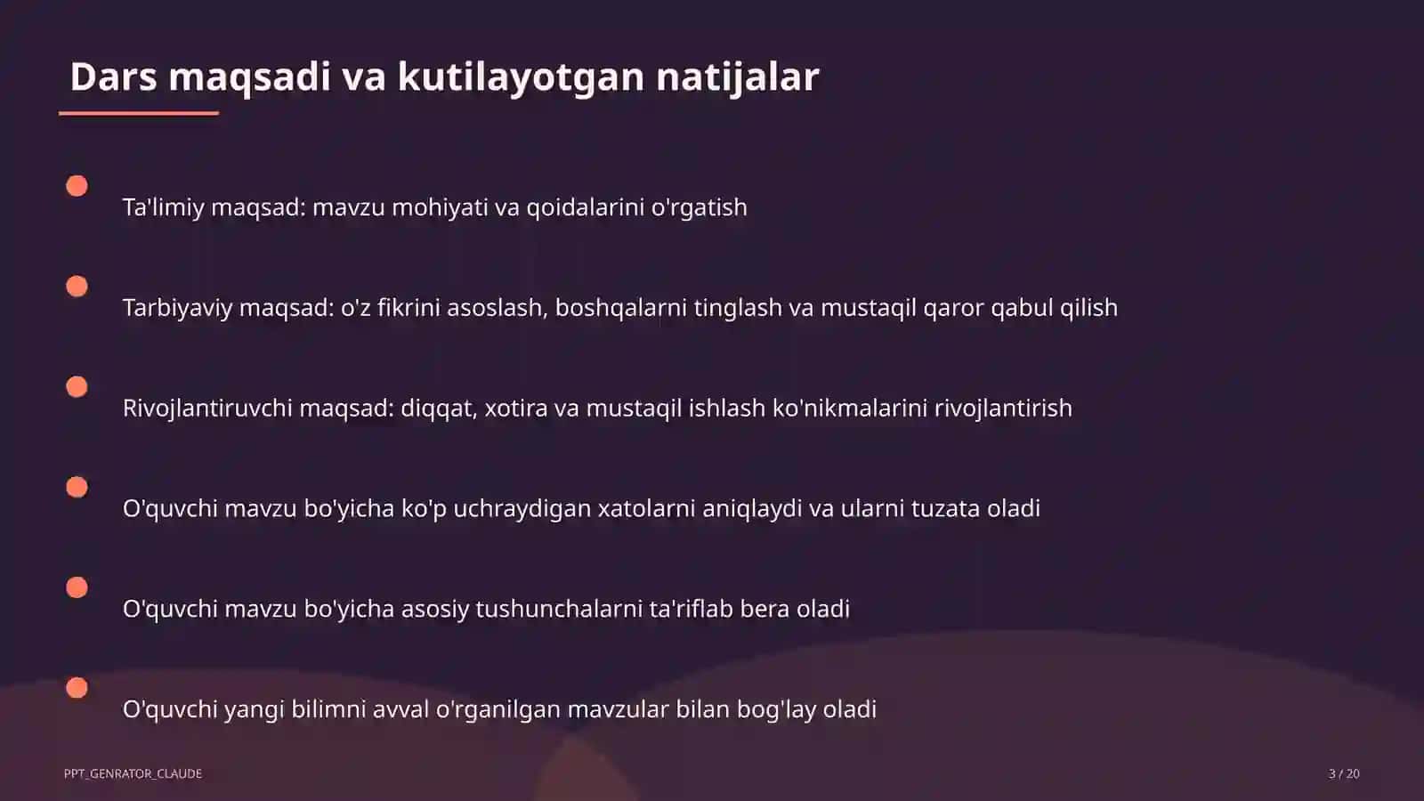 Fazoda vektorlar va koordinatalar (11-sinf) 3