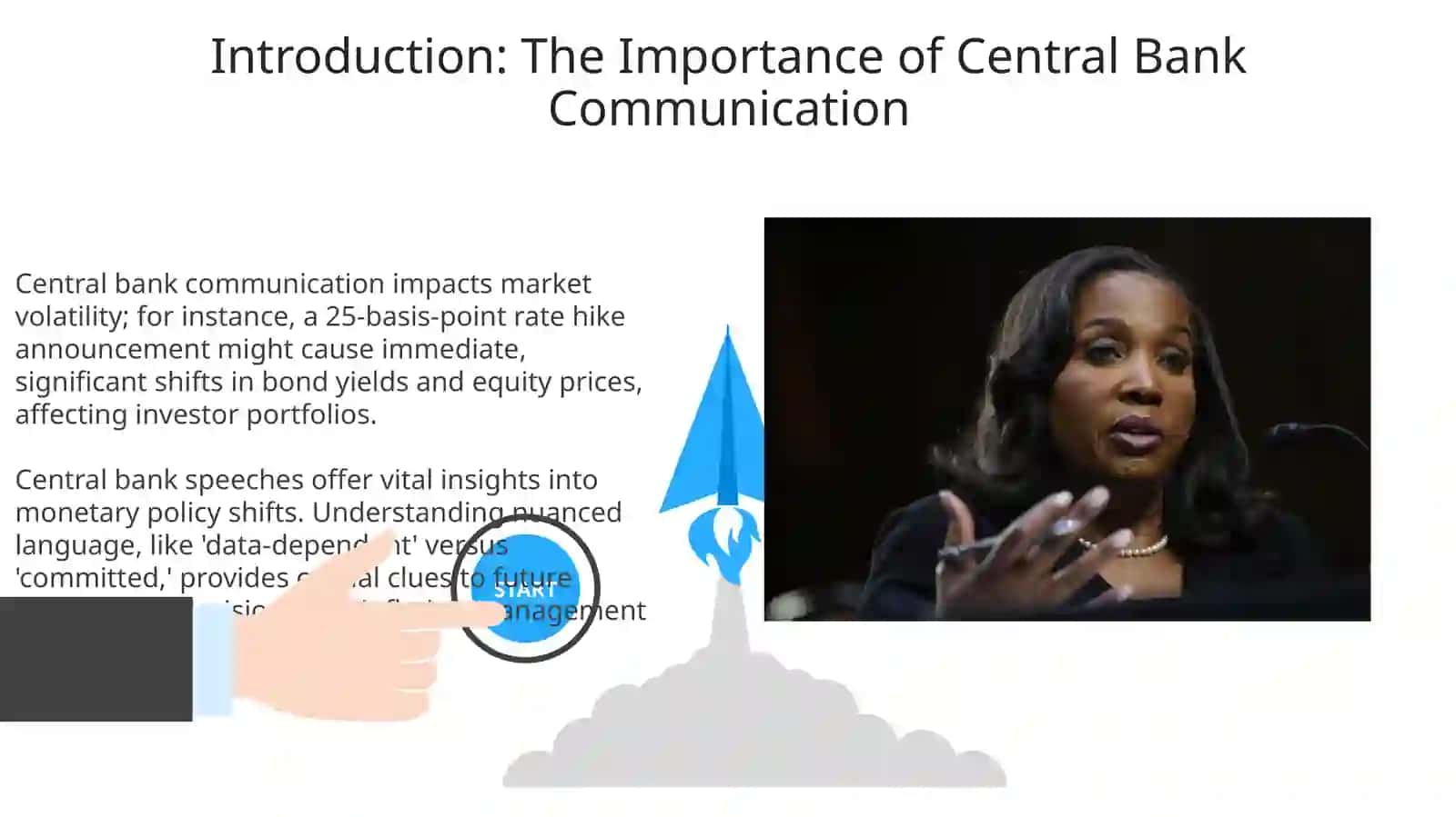 Listening to and Summarizing Central Bank Speeches 3