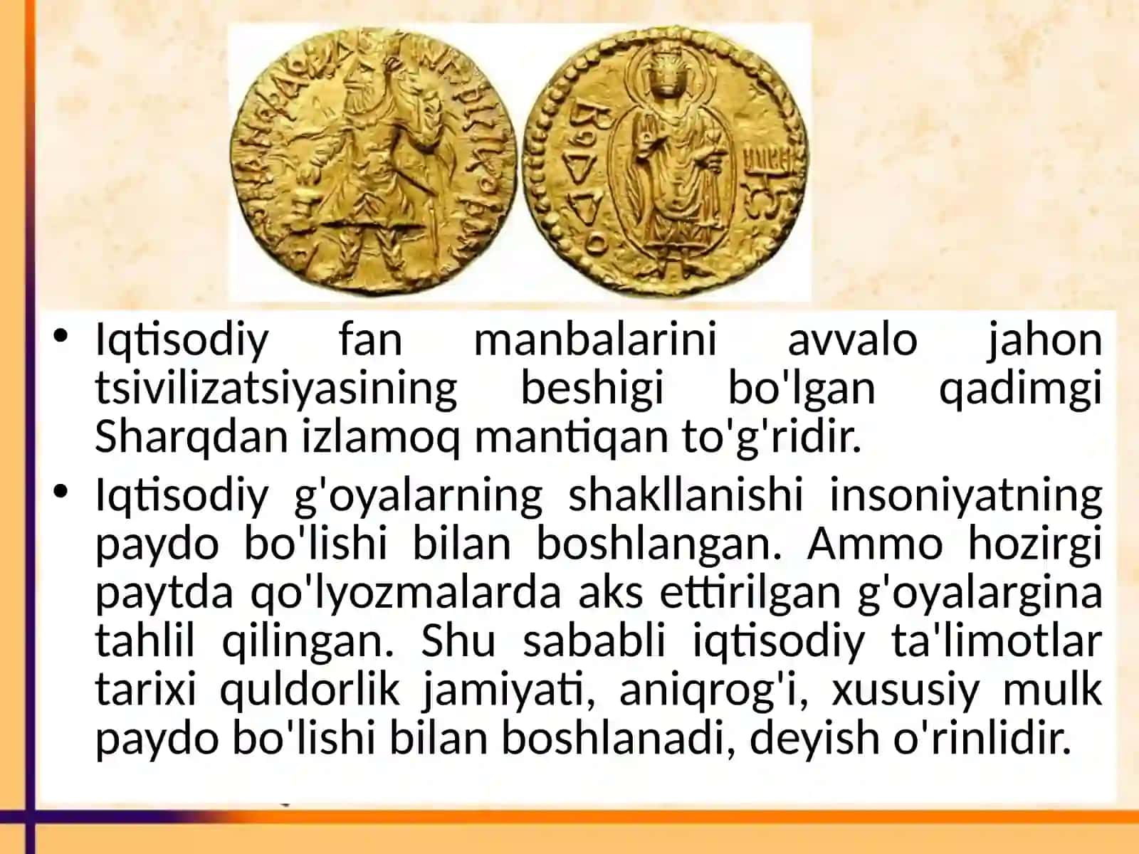 Qadimgi iqtisodiy g'oyalari 3