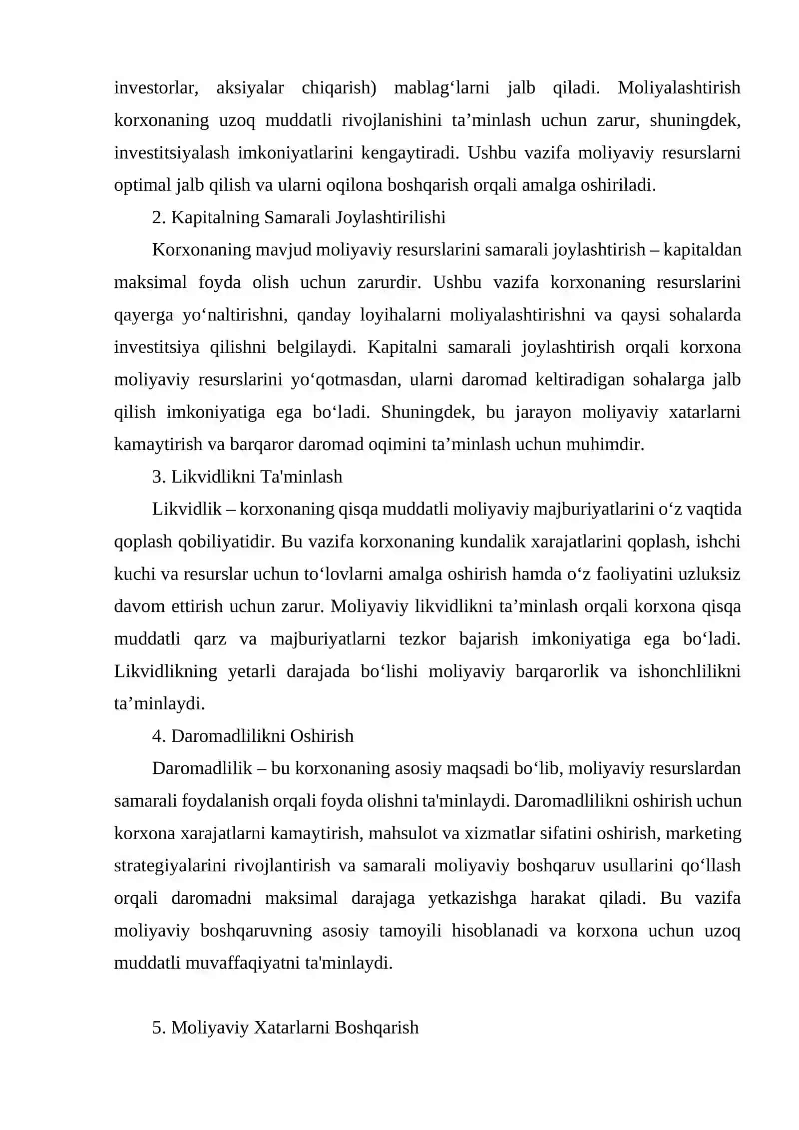 BIZNESDA MOLIYANING AHAMIYATI 3