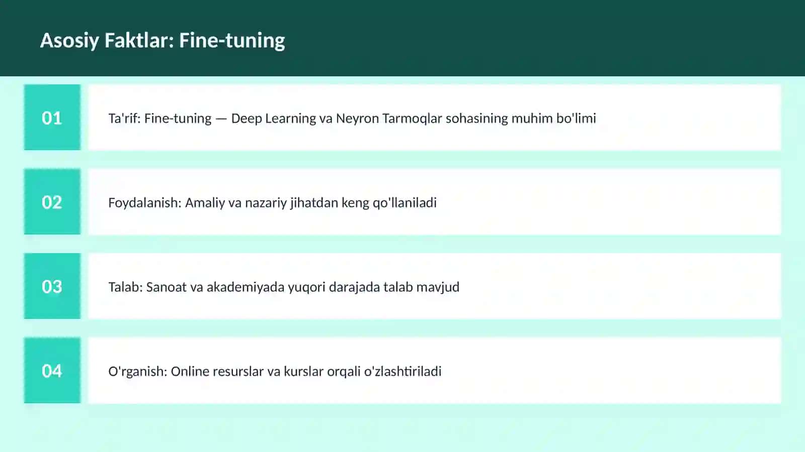 Fine-tuning 3