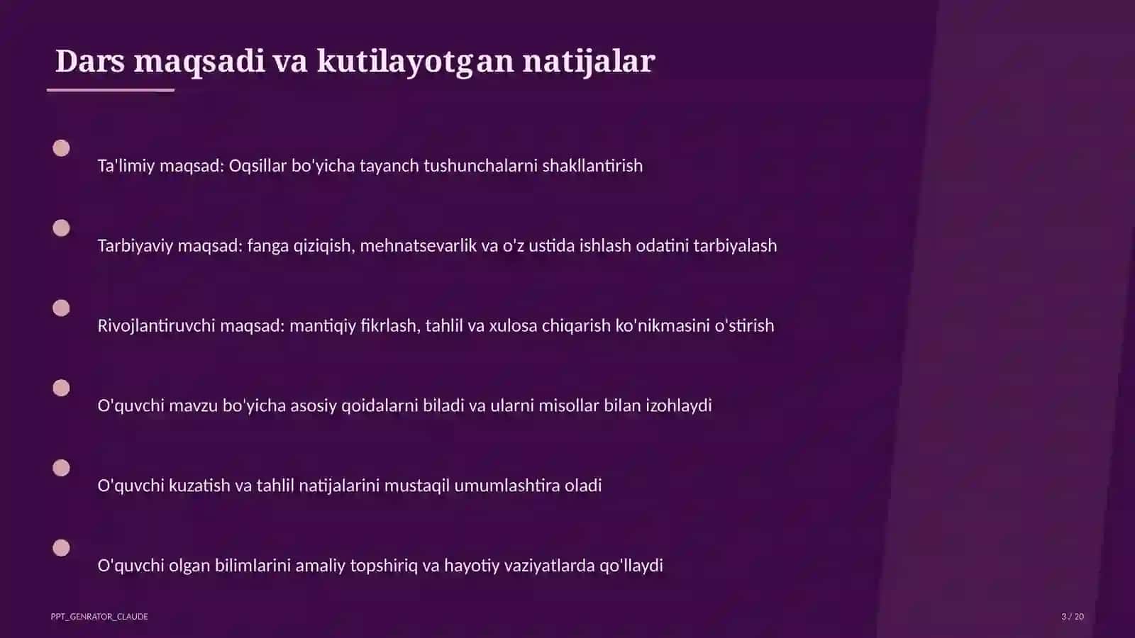 Oqsillar (11-sinf) 3