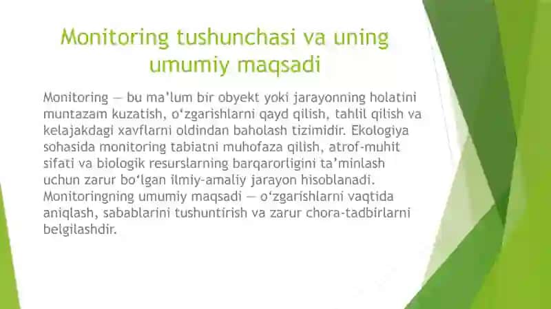 ekologik va biologik monitoring haqida tushuncha 3
