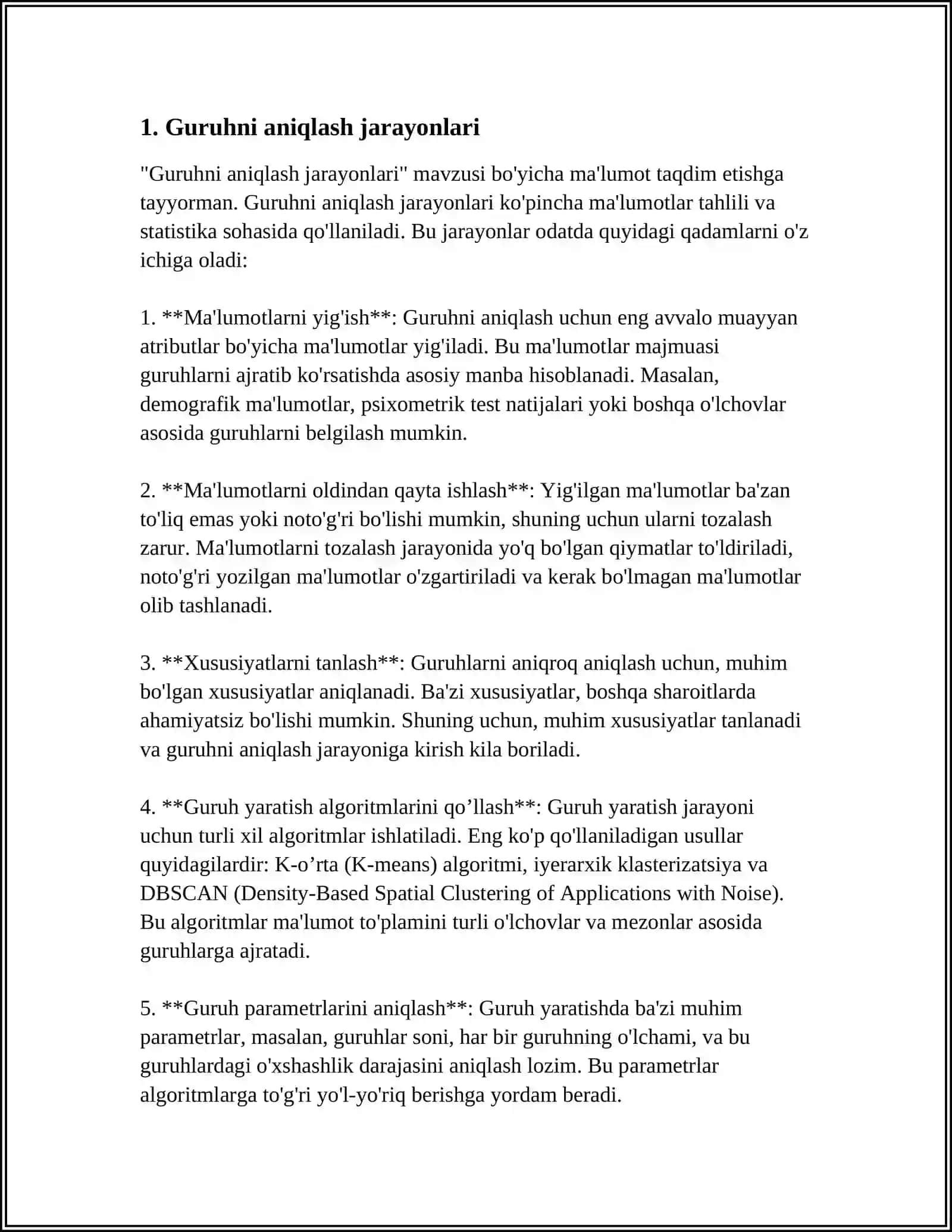QON GURUHINI ANIQLASH TEXNIKASI 3