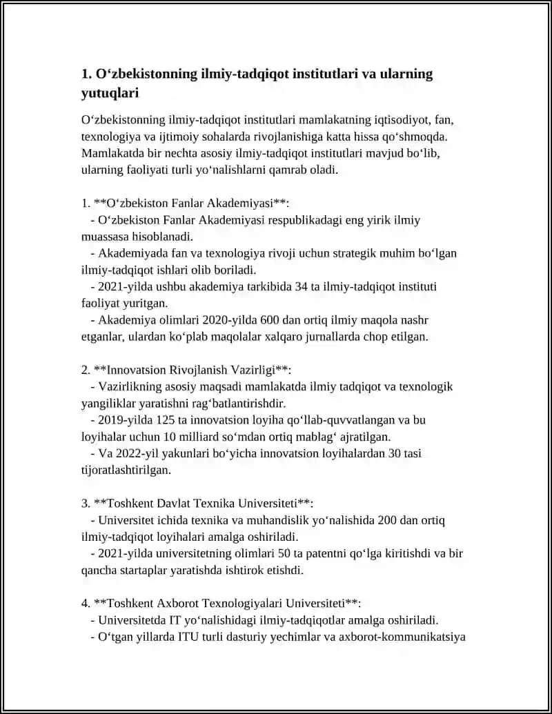 O'zbekistonning ilmiy-tadqiqot institutlari 3