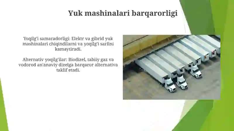 Yuk mashinalari barqarorligi 3