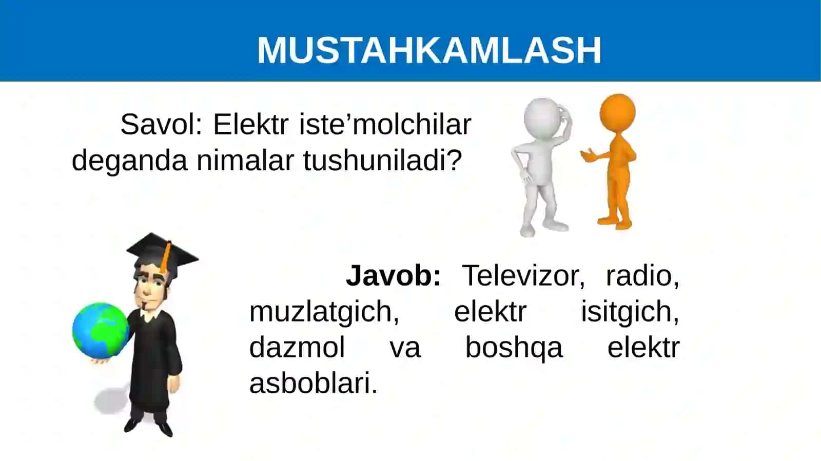 FIZIKA 8-sinf MUSTAHKAMLASH 3