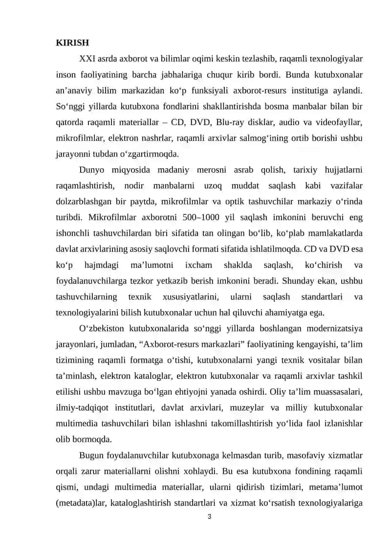 KUTUBXONA FONDIDA SAQLANAYOTGAN TURLI FORMATDAGI MATERIALLAR 3