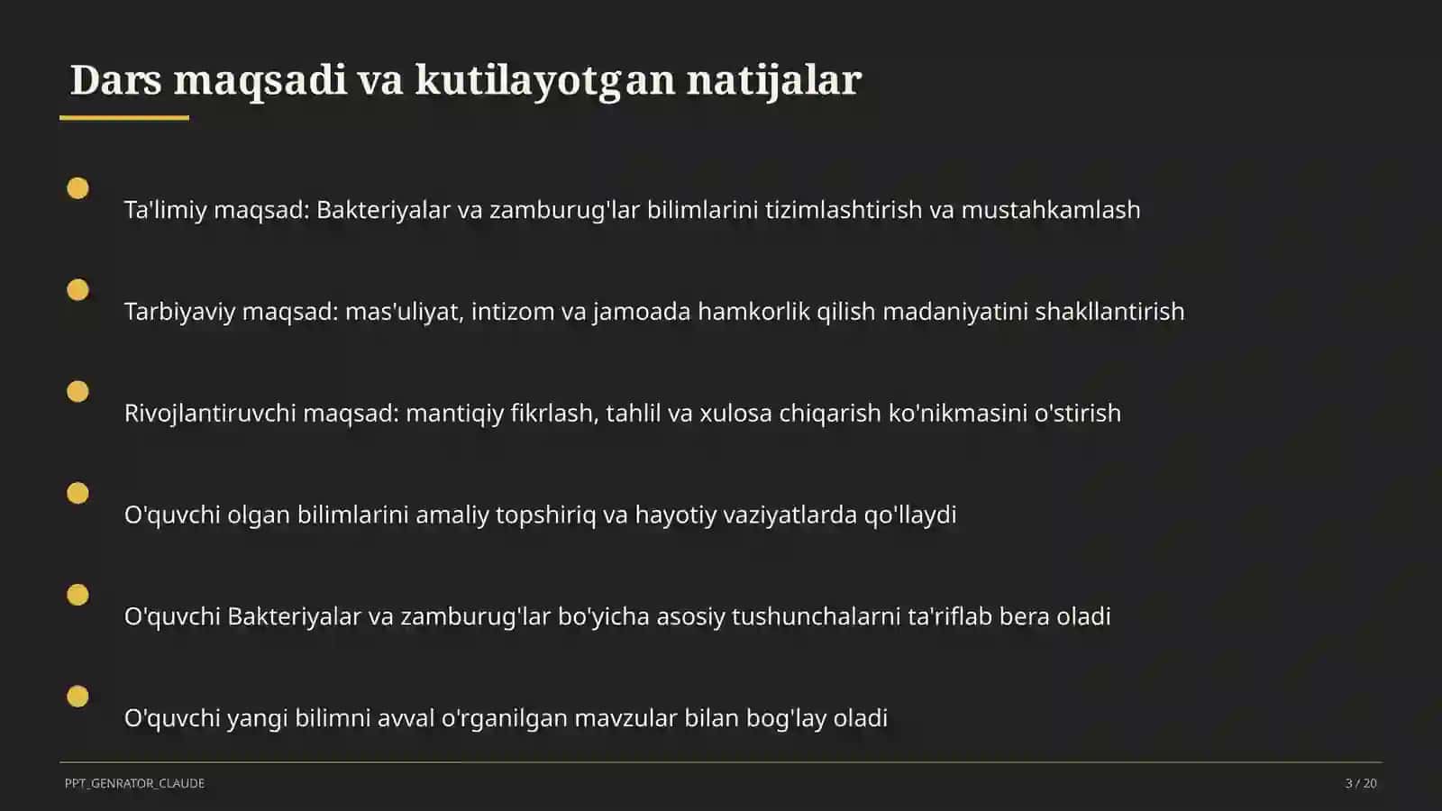 Bakteriyalar va zamburug'lar (6-sinf) 3
