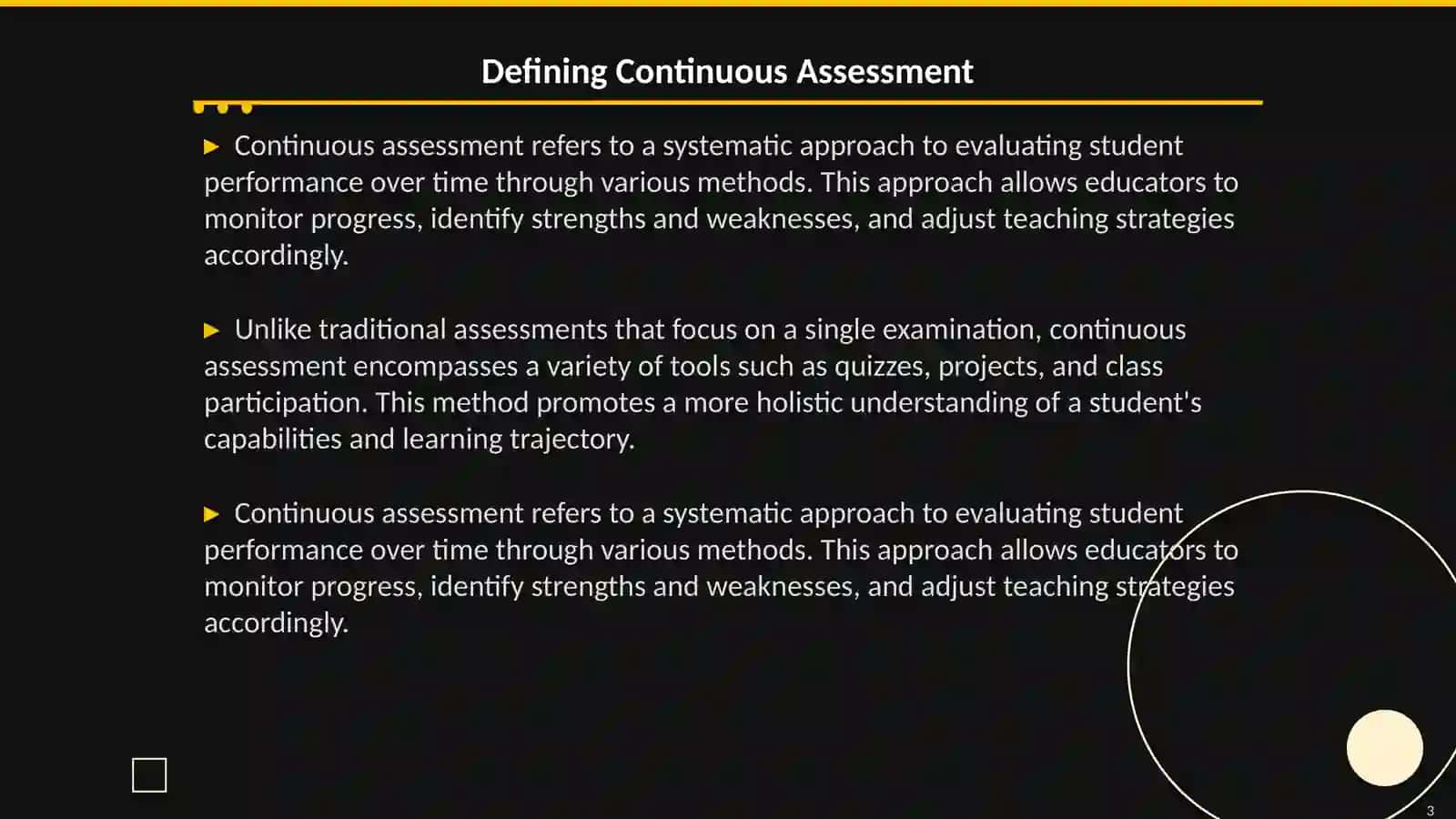 Continous assessment 3