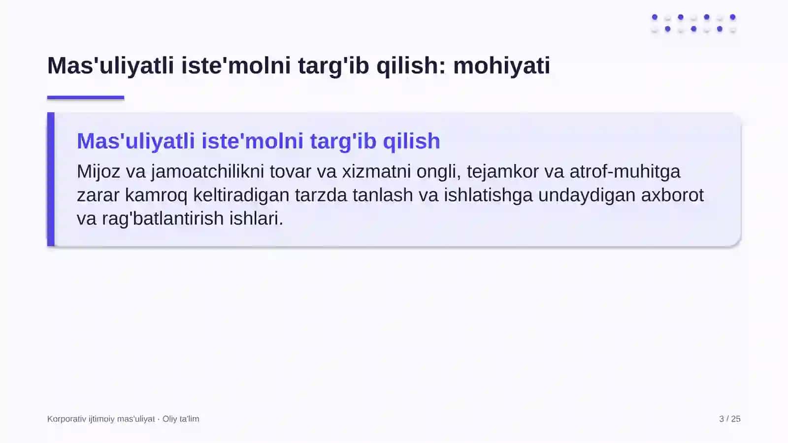 Dasturiy mahsulot kompaniyalarida mas'uliyatli iste'molni targ'ib qilish 3