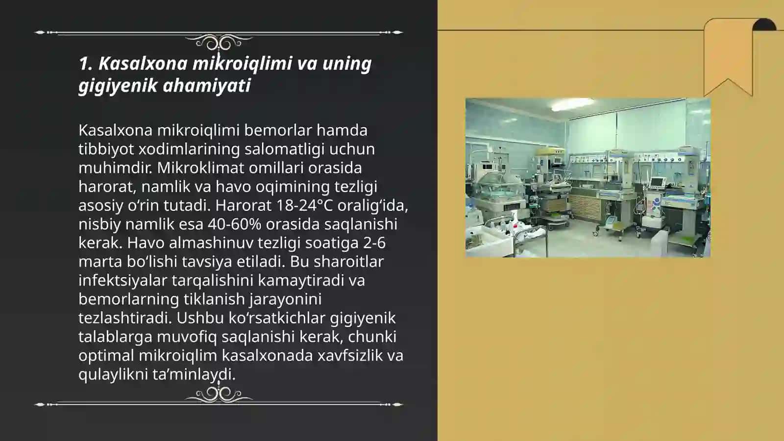 Kasalxona xonalari mikroiqlimining gigiyenik ahamiyati 3