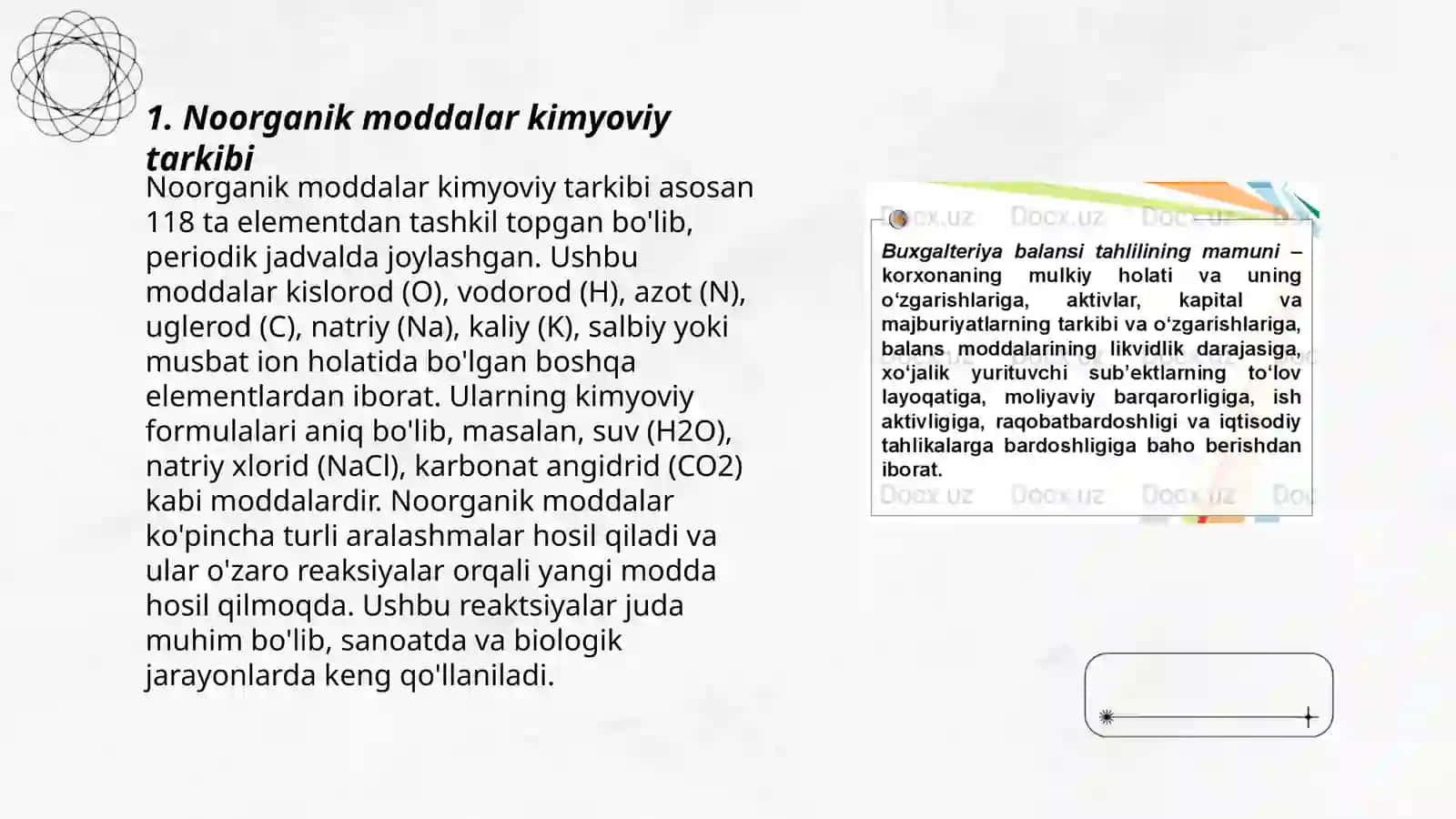 Noorganik moddalarining tabiiy manbalari 3