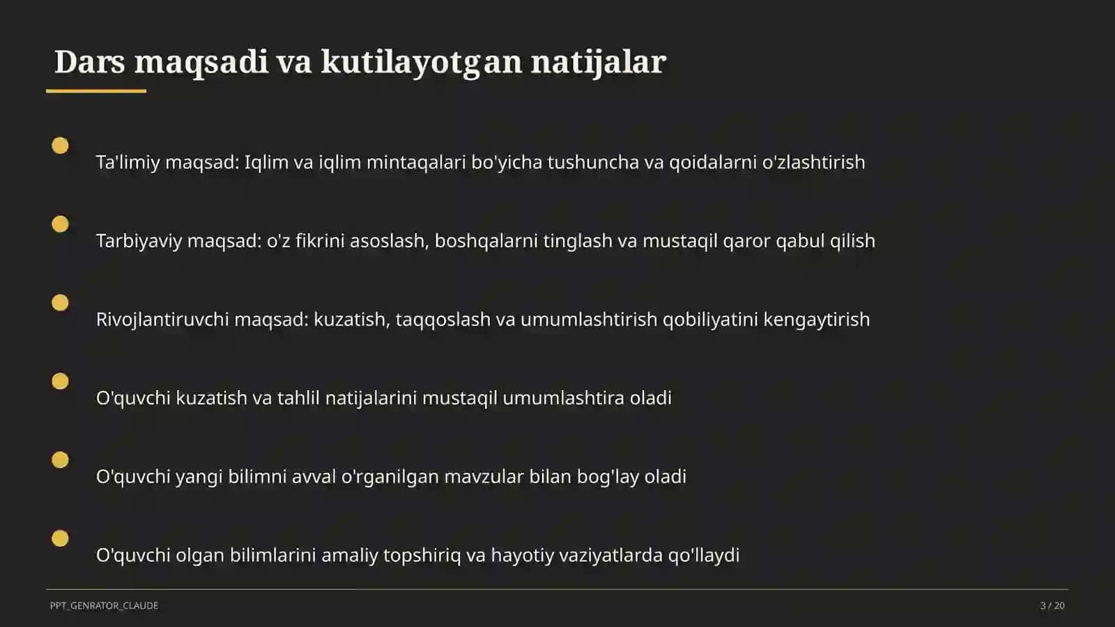 Iqlim va iqlim mintaqalari (6-sinf) 3