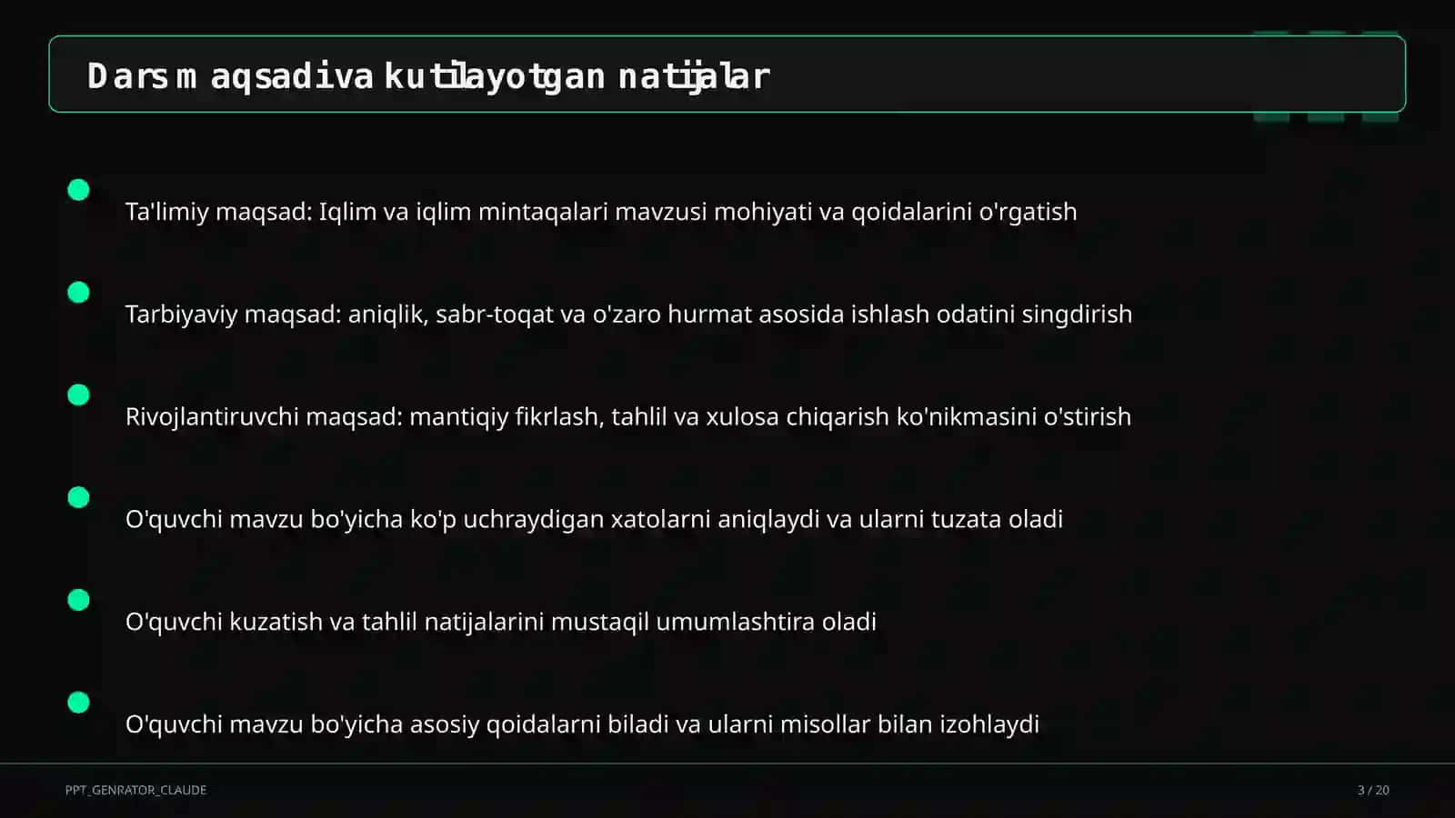Iqlim va iqlim mintaqalari (6-sinf) 3