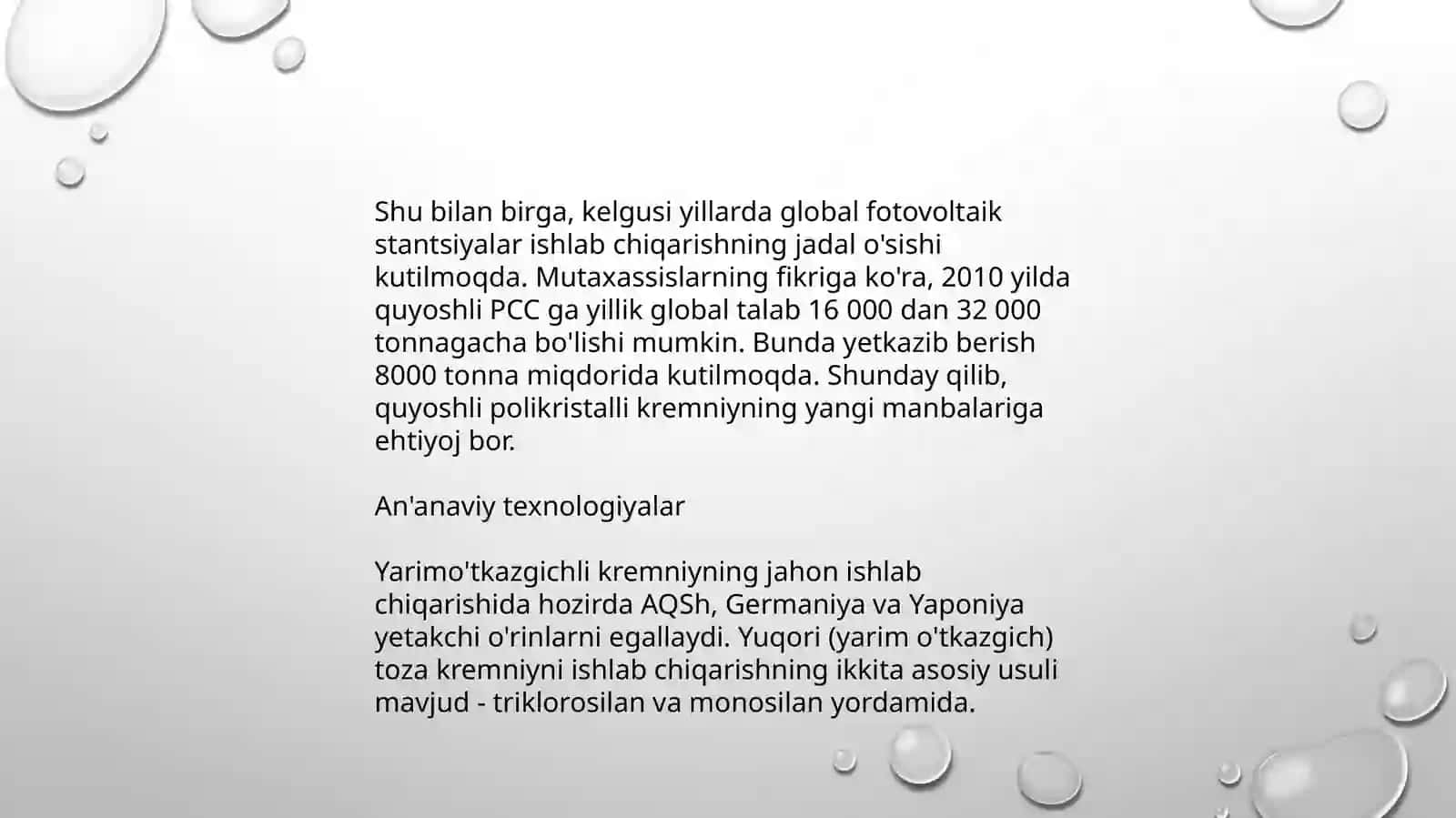 quyosh panellari uchun kremniy birikmalari 3