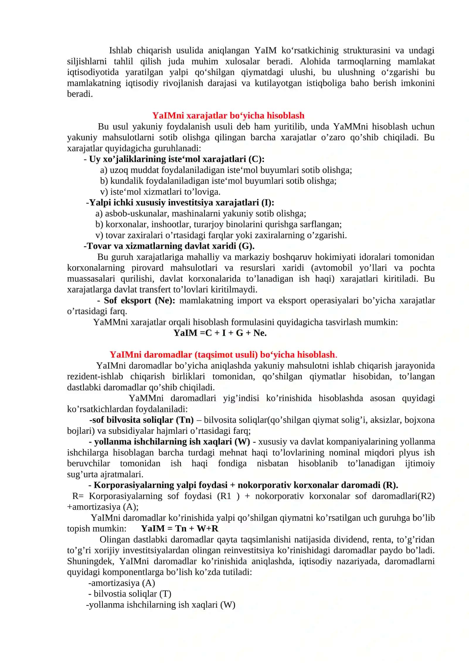 Asosiy makroiqtisodiy kо‘rsatkichlar va ularni hisoblash 3