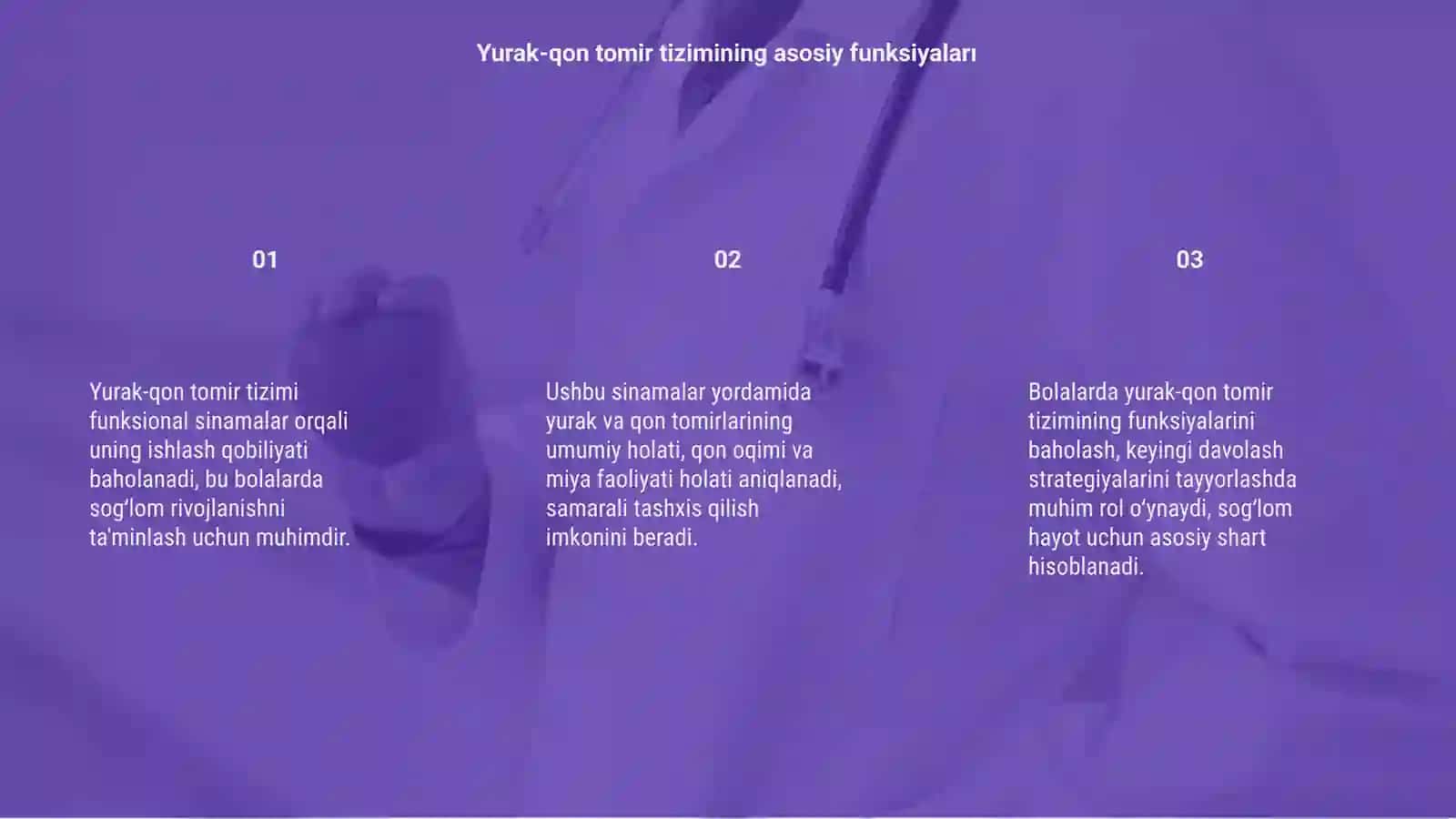 Yurak-qon tomir tizimining funksional sinamalari va ularni bolalarda baholash 3
