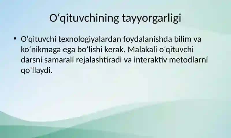 PEDAGOGIK TA’LIM JARAYONIGA O‘QITUVCHILARDA ZAMONAVIY AXBOROT TEXNOLOGIYALARIDAN SAMARALI FOYDALANISHI 3
