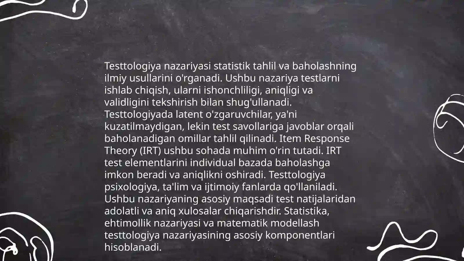 Testtologiya 3