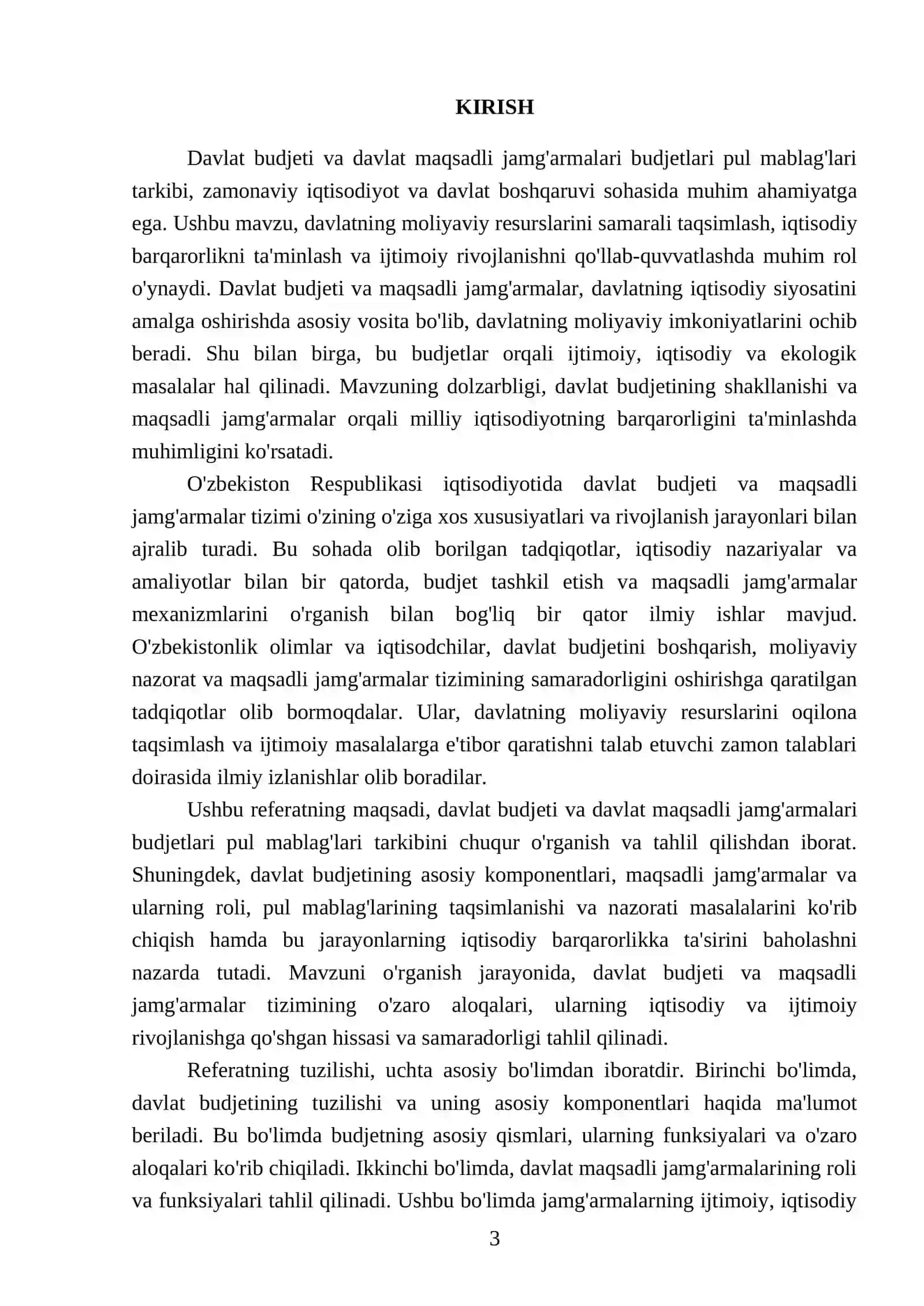 Davlat budjeti va davlat maqsadli jamg'armalari budjetlari pul mablag lari 3