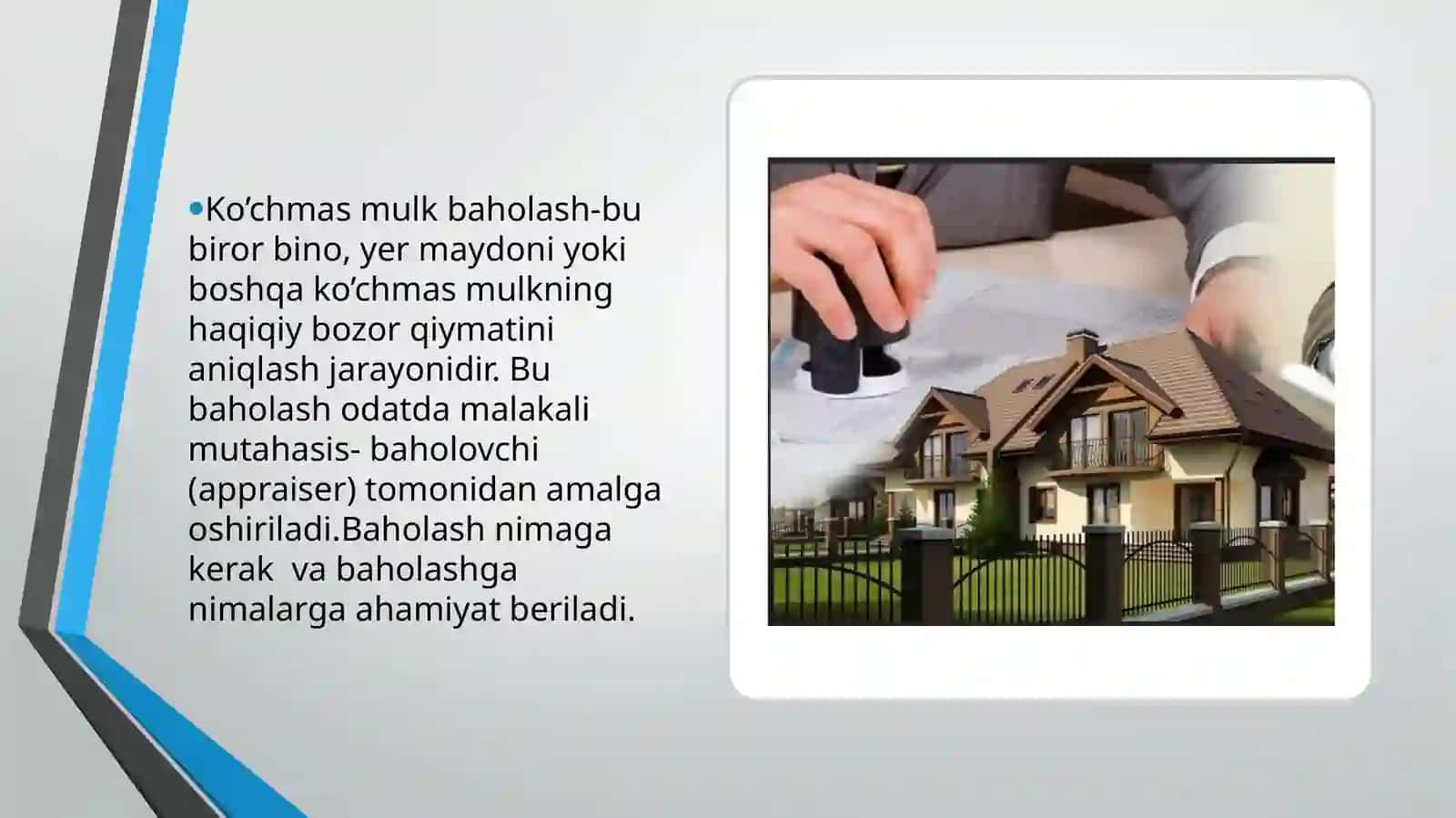 Koʻchmas Mulk Baholash: Asosiy Tushunchalar va Tamoyillar 3