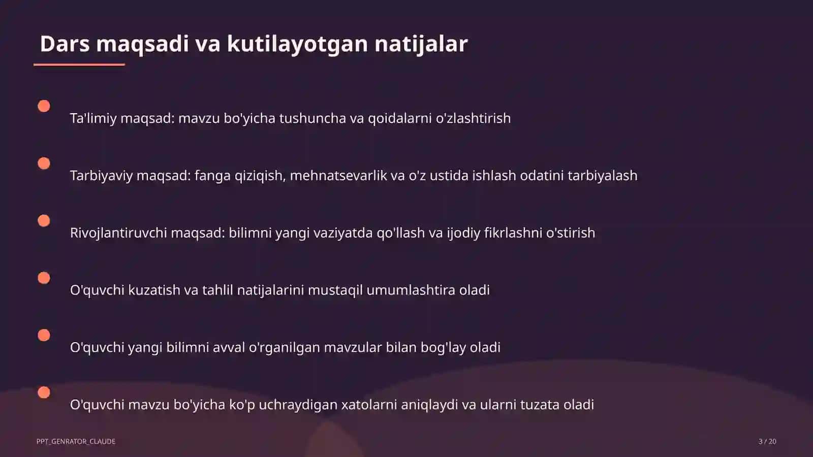 Chidamlilikni rivojlantirish: uzoq masofaga yugurish (7-sinf) 3