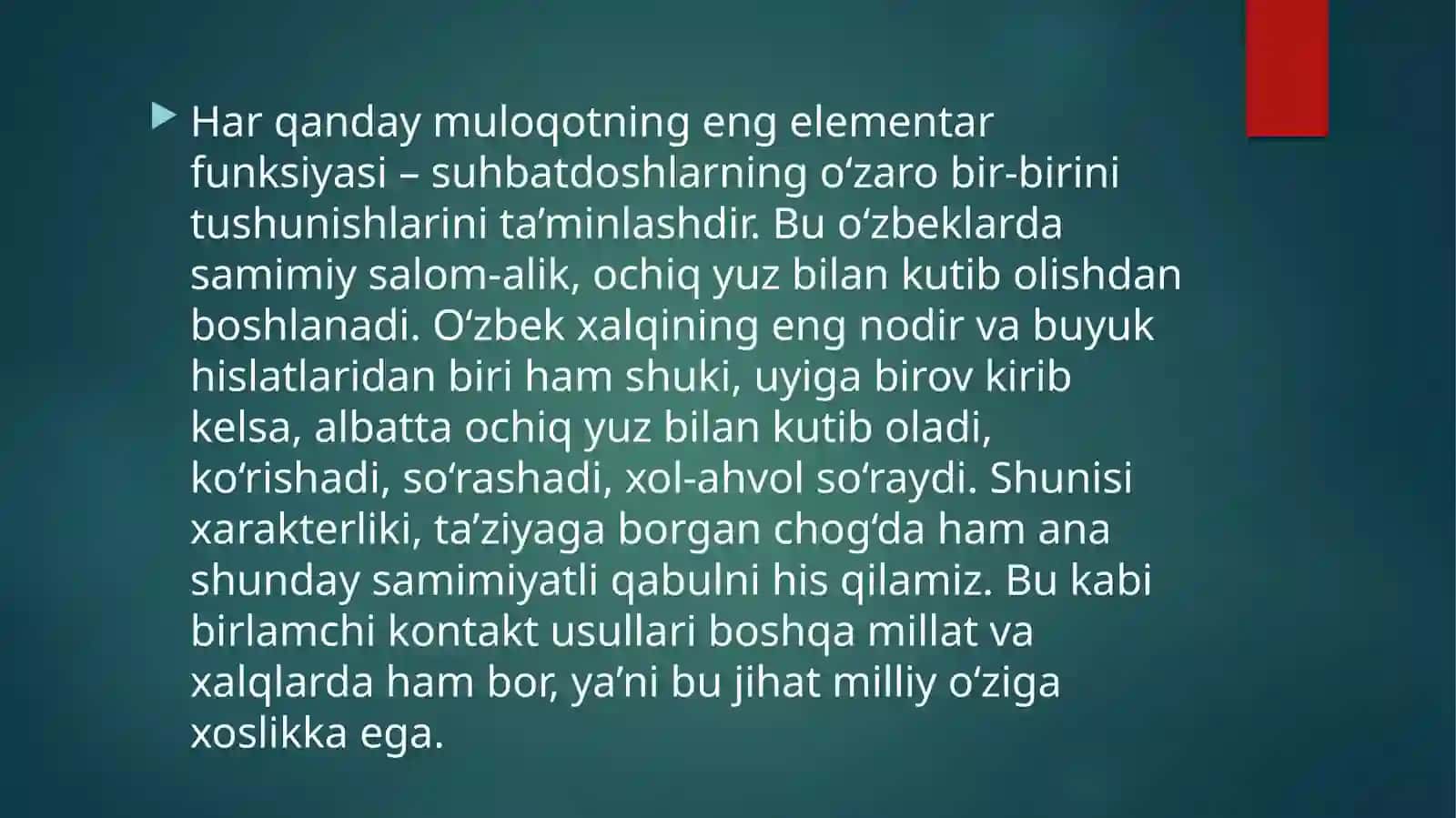 Shaxslararo muomalaning shaxs taraqqiyotidagi o‘rni 3