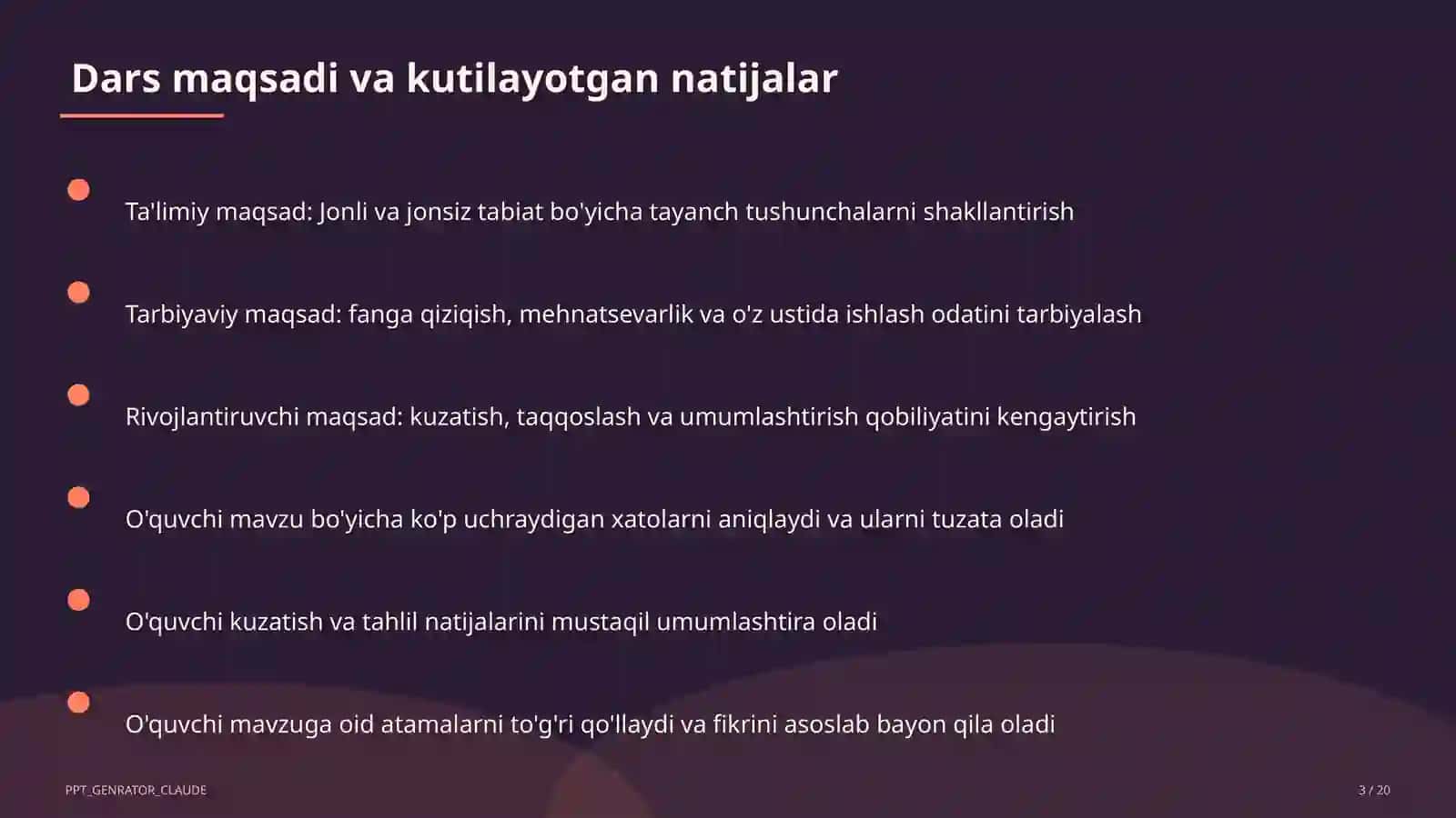 Jonli va jonsiz tabiat (2-sinf) 3