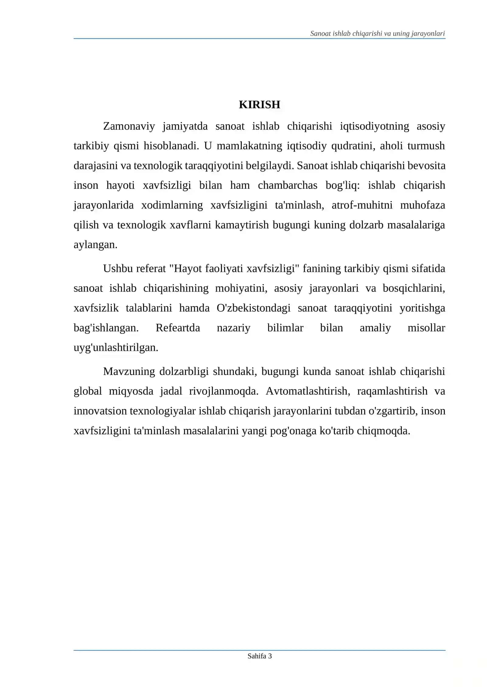 Sanoat ishlab chiqarishi va uning jarayonlari 3
