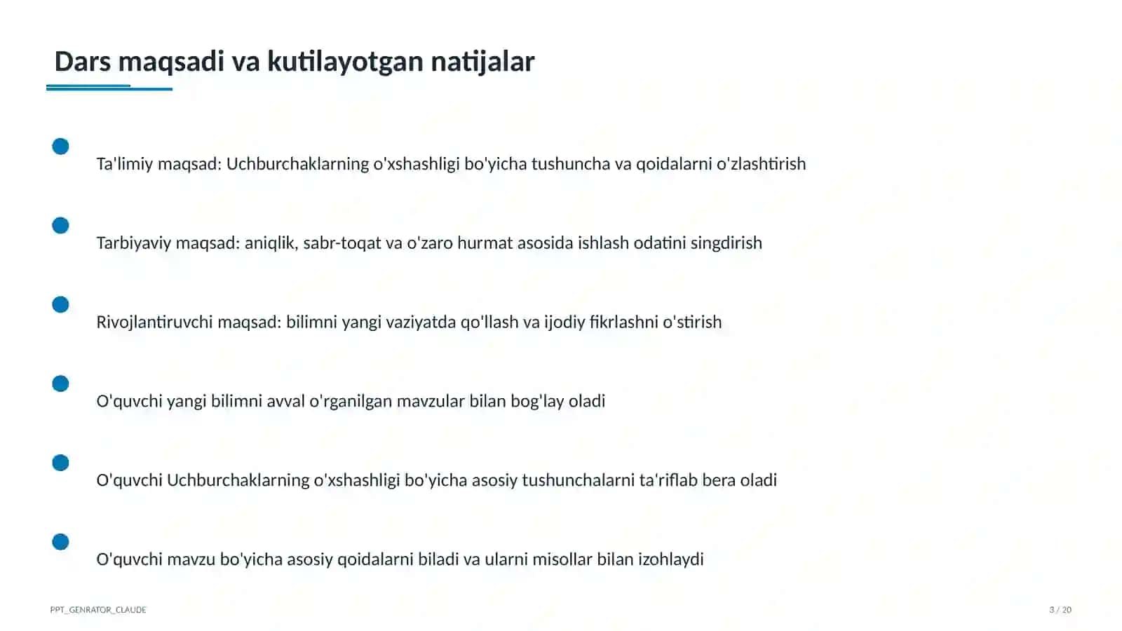 uchburchaklarning oxshashligi 8 sinf 422 3