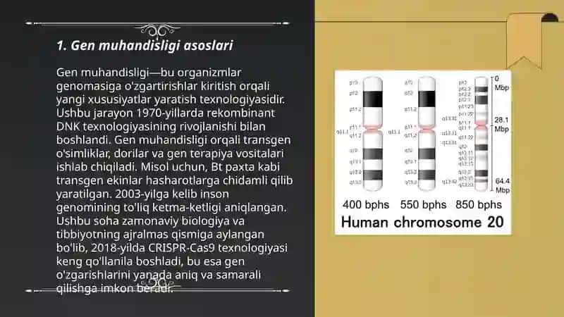 Genlarni ajratib olish texnologiyasi 3