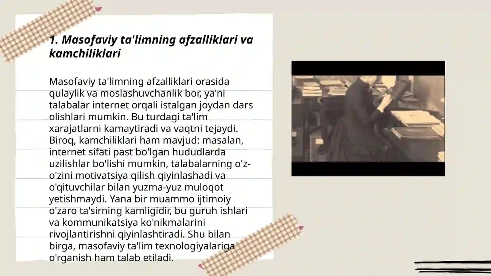 Masofaviy ta'lim. Ta'lim tizimida integrativ yondashuv 3