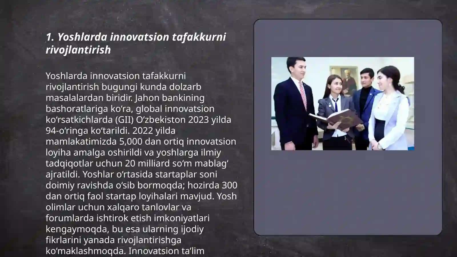 Yoshlar innovatsion ģoyalar tashabbuskori 3