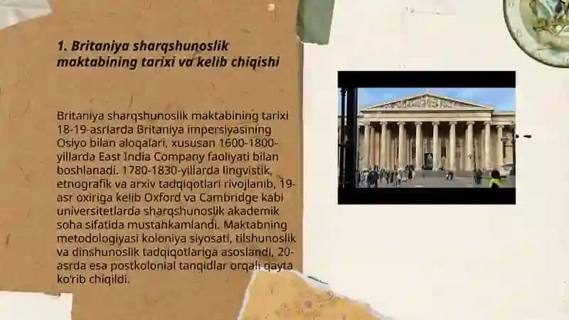 Britaniya sharqshunoslik maktabi 3