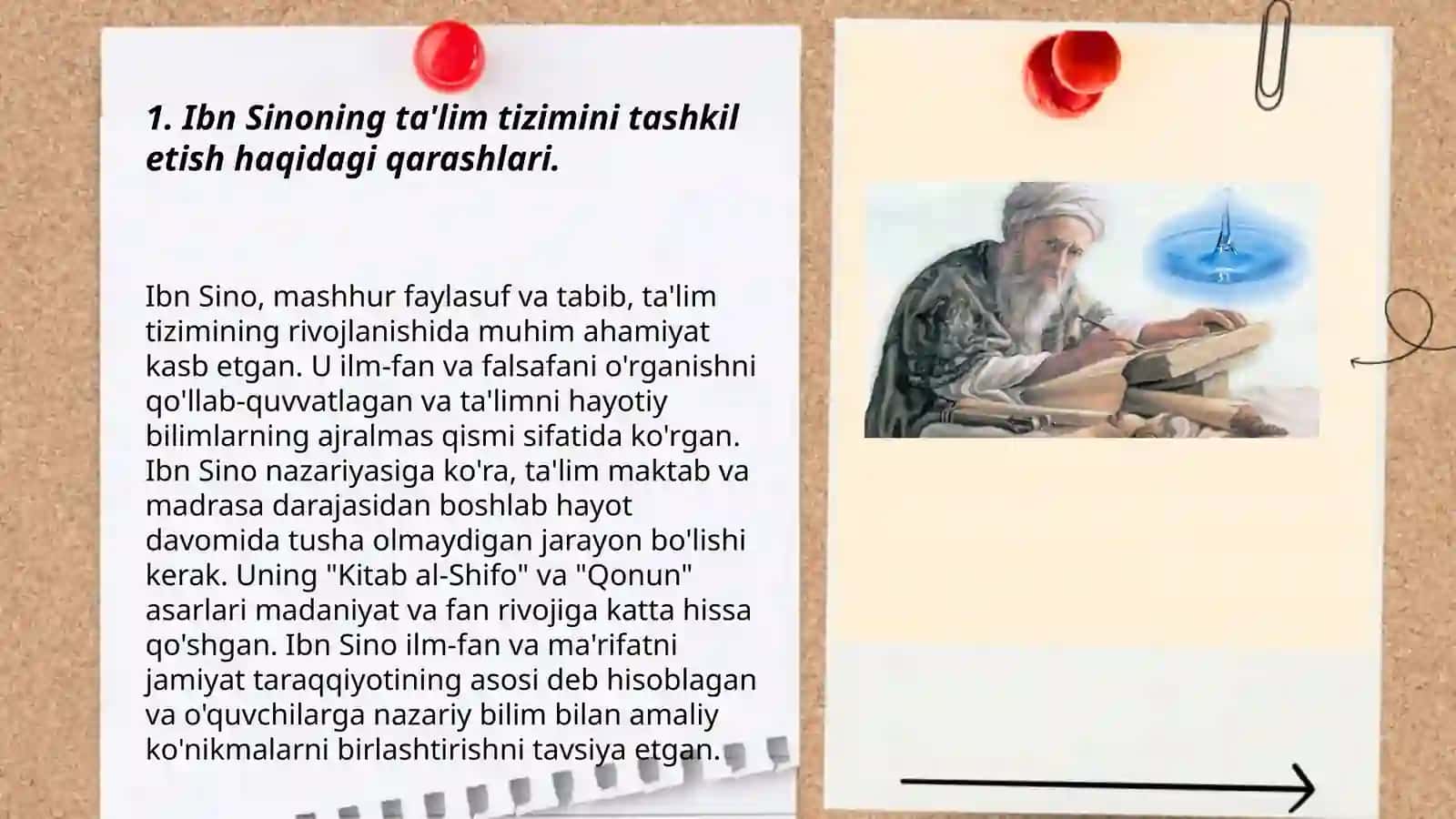 Ibn Sino ta'lim tizimini tashkil etish 3
