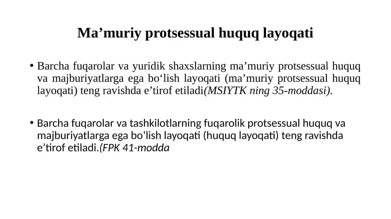 Ma’muriysudishlariniyuritishishtirokchilarininghuquqvamajburiyatlari,suddavakillik,arizaning(shikoyatning)shaklivamazmuni 3