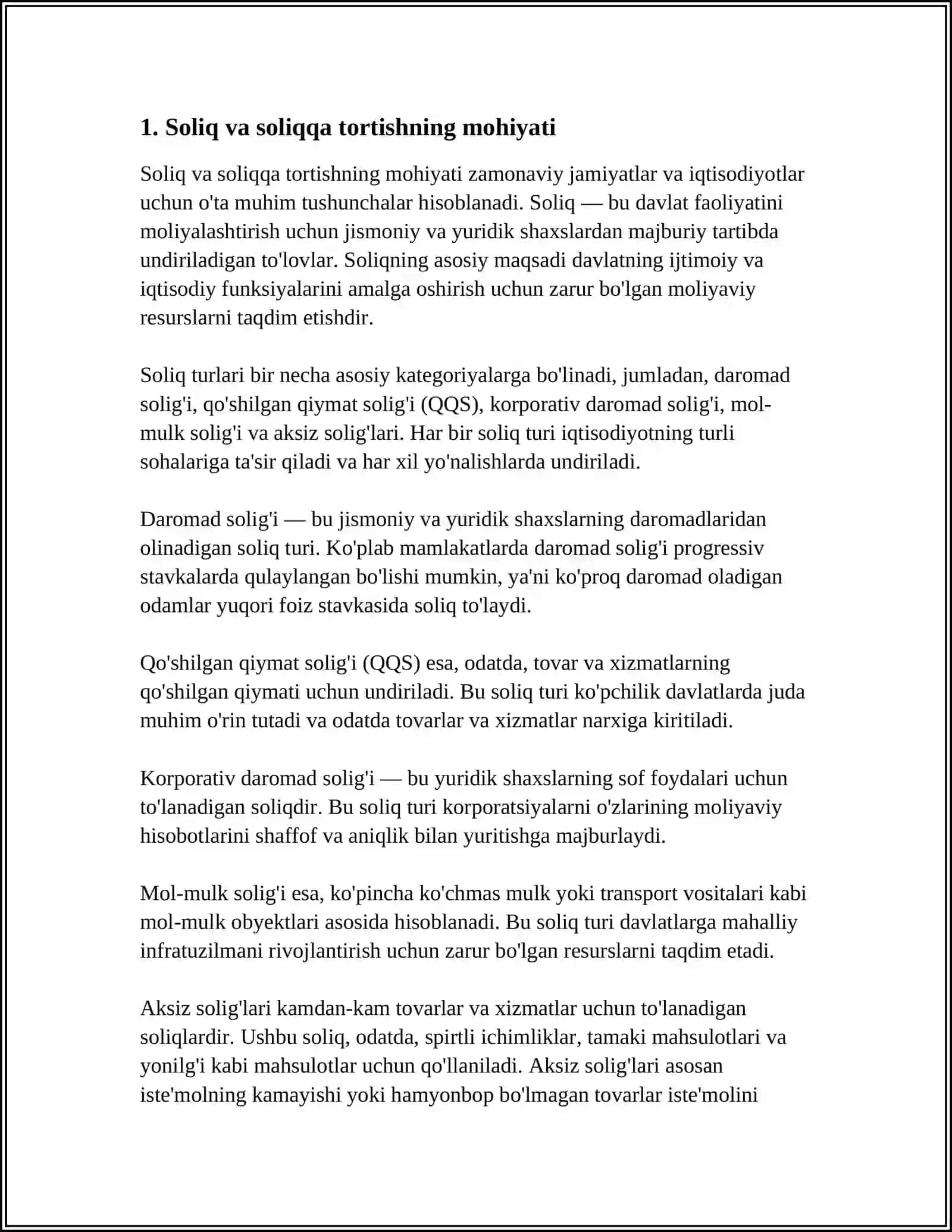 MUSTAQIL ISH Mavzu: SOLIQLAR VA SOLIQQA TORTISH” FANINING MAQSADI, VAZIFALARI, OB‘EKTI VA PREDMETI 3