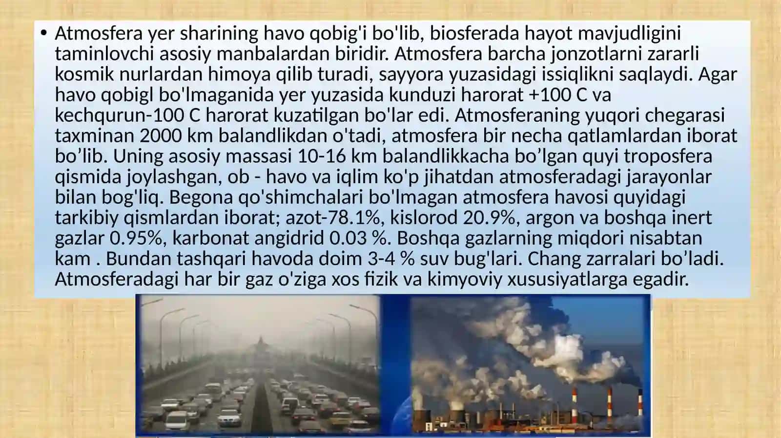 Atmosferaning ifloslanishi natijasida yuzaga keladigan ijtimoiy-iqtisodiy zarar 3
