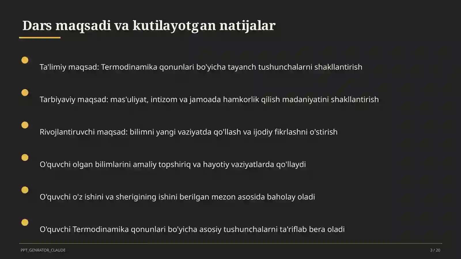 Termodinamika qonunlari (10-sinf) 3