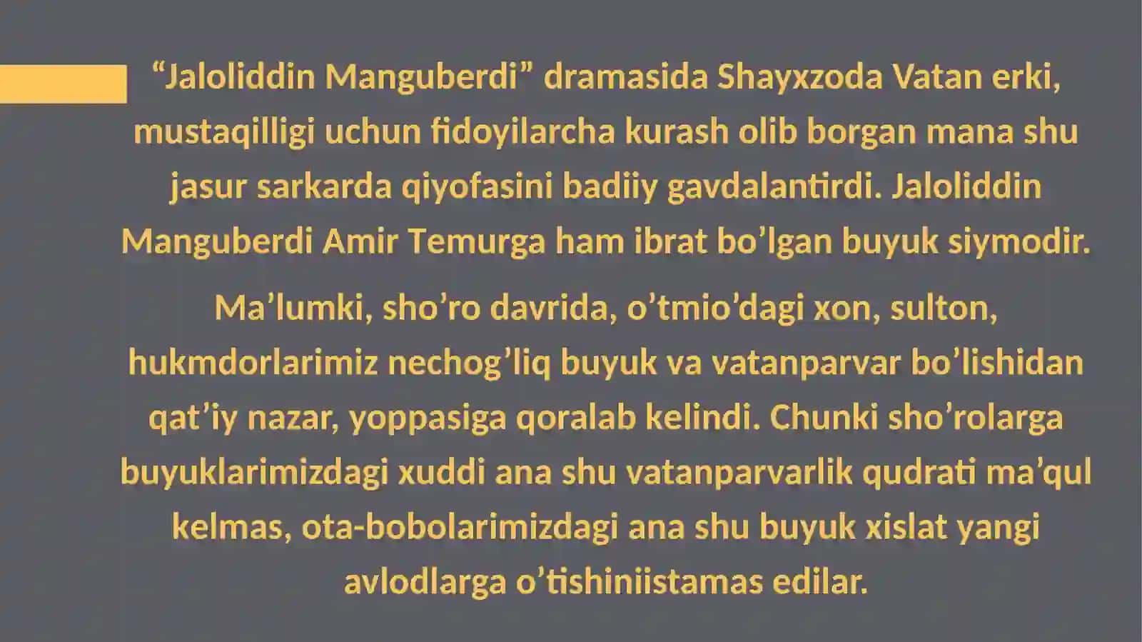 Jalolidin Manguberdi asari 3