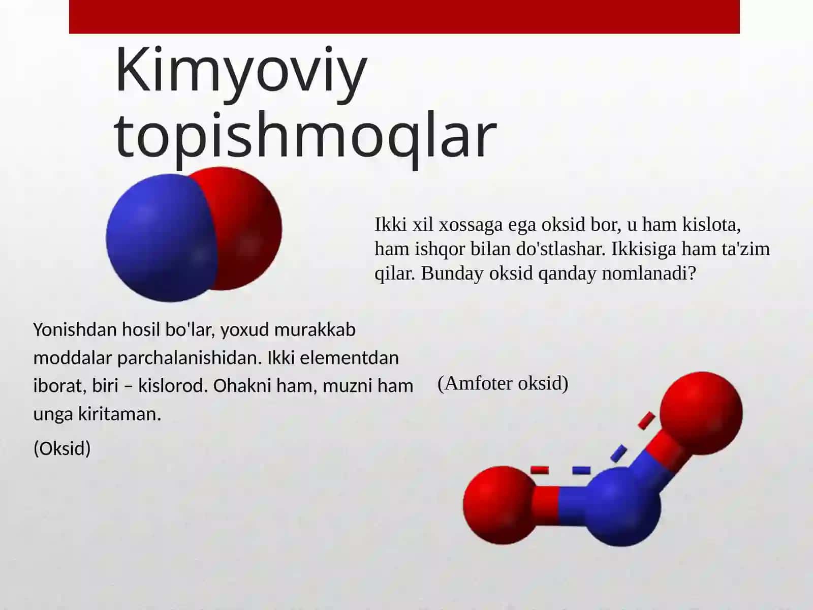 Kimyo - Oksidlar (8-sinf) 3