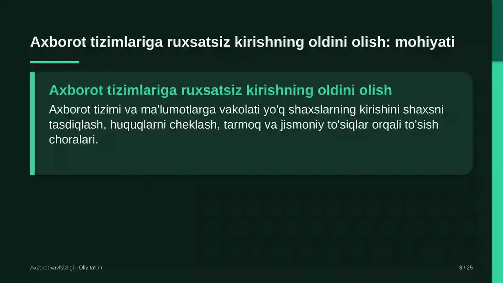 bioenergetikada axborot tizimlariga ruxsatsiz kirishning oldini olish 5780 3