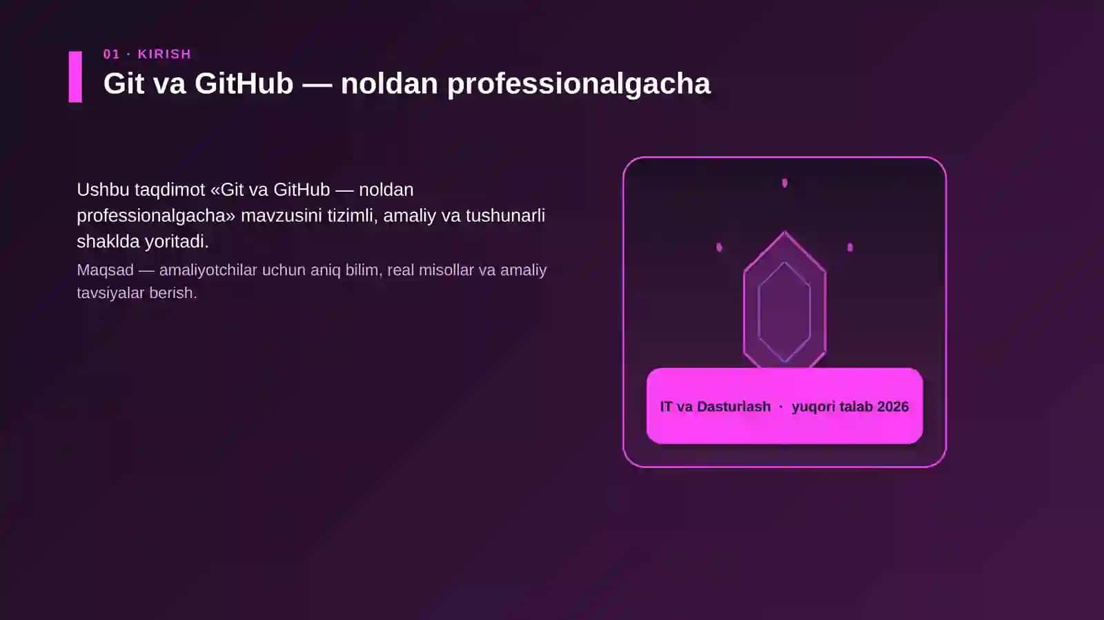 Git va GitHub — noldan professionalgacha 3