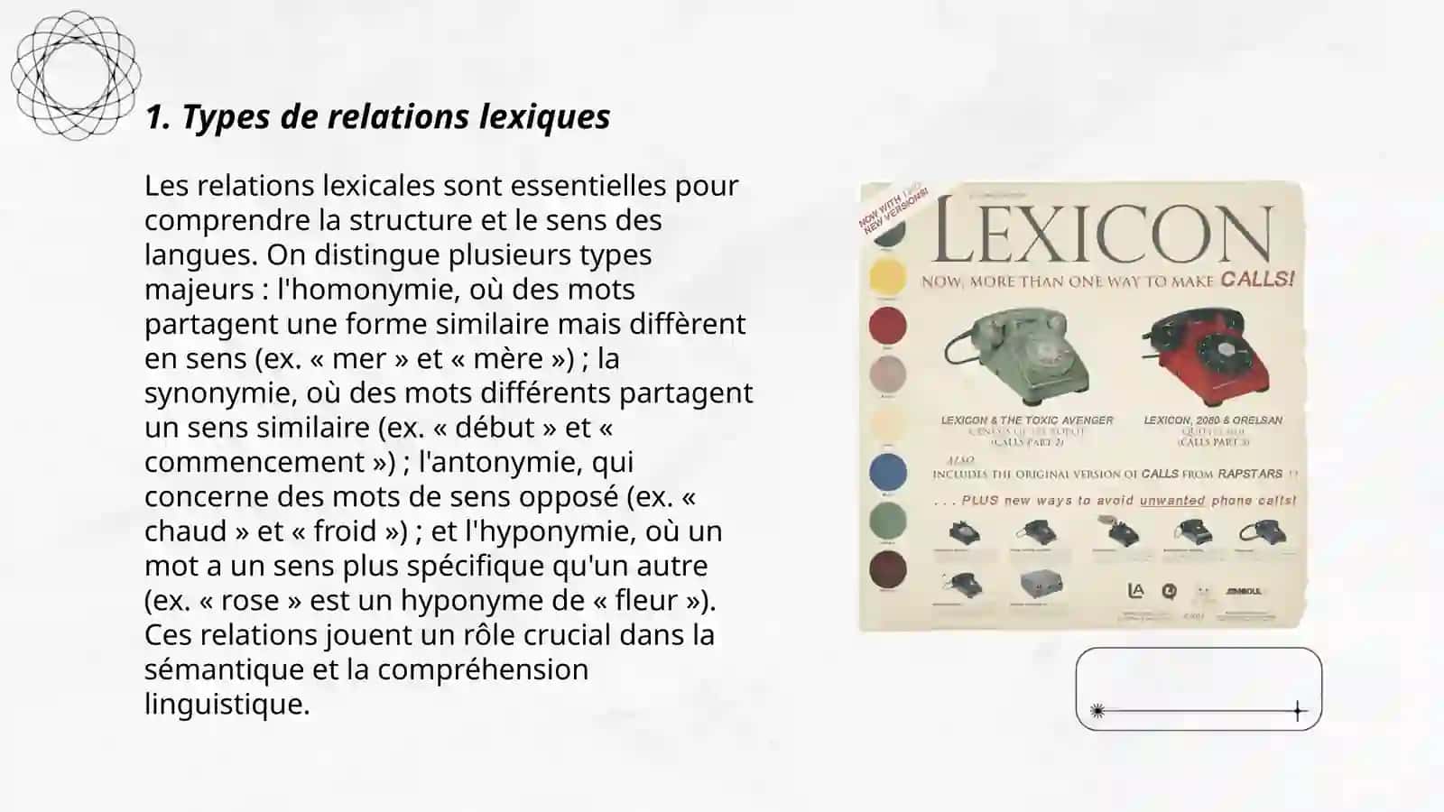 Relations lexiques 3